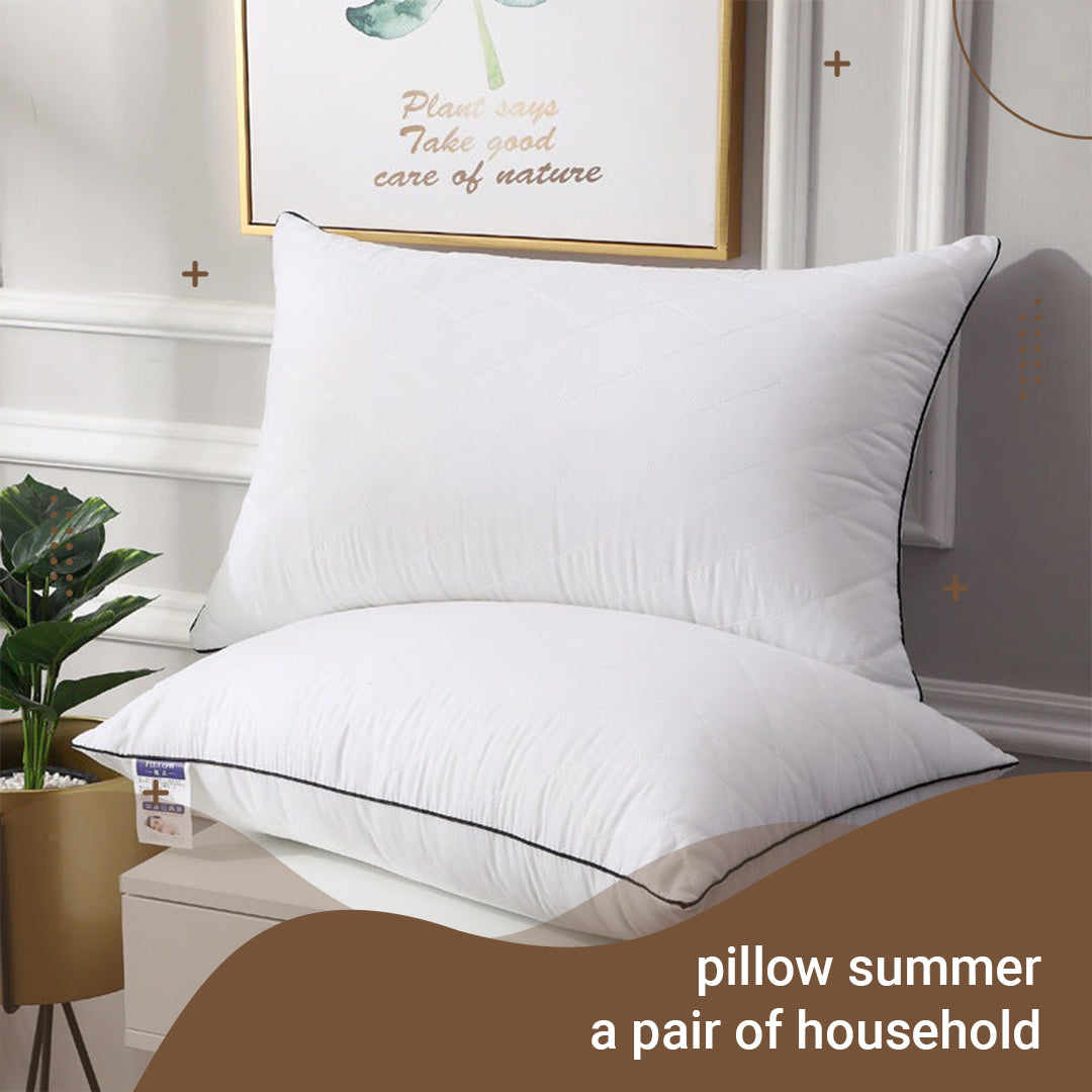 Lightweight Summer-Weight Pillow Pair – Breathable Comfort