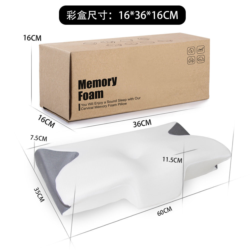Butterfly‑Shape Memory Foam Pillow – Zero‑Pressure Design