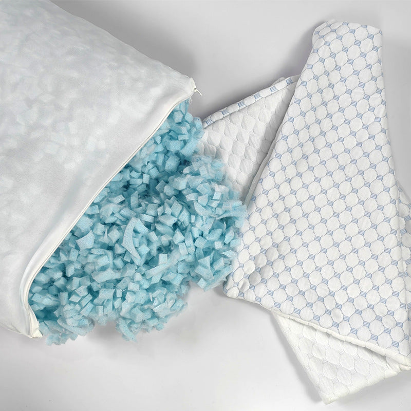 Bamboo‑Infused Shredded Memory‑Foam Pillow – Breathable Support