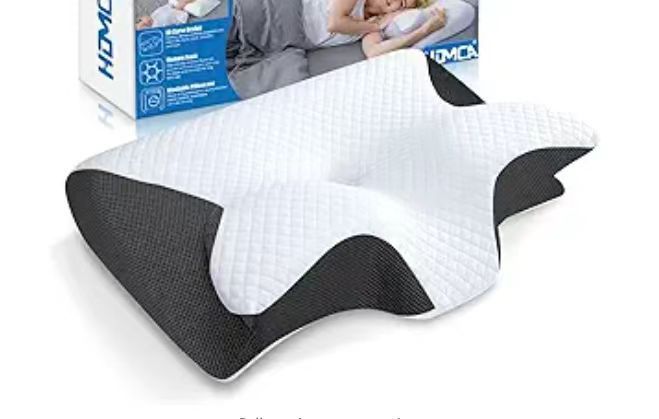 Classic Cervical Memory‑Foam Neck Pillow – Home Edition