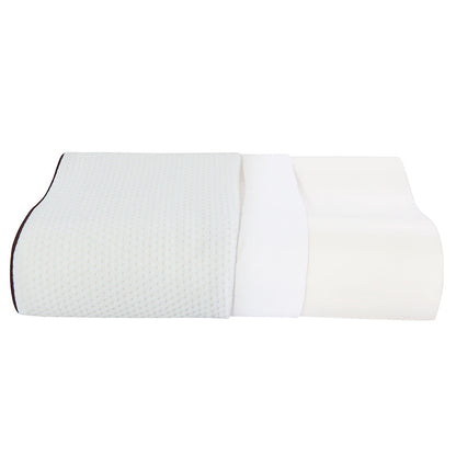 Wave‑Contour Cervical Memory‑Foam Pillow – Neck Relief