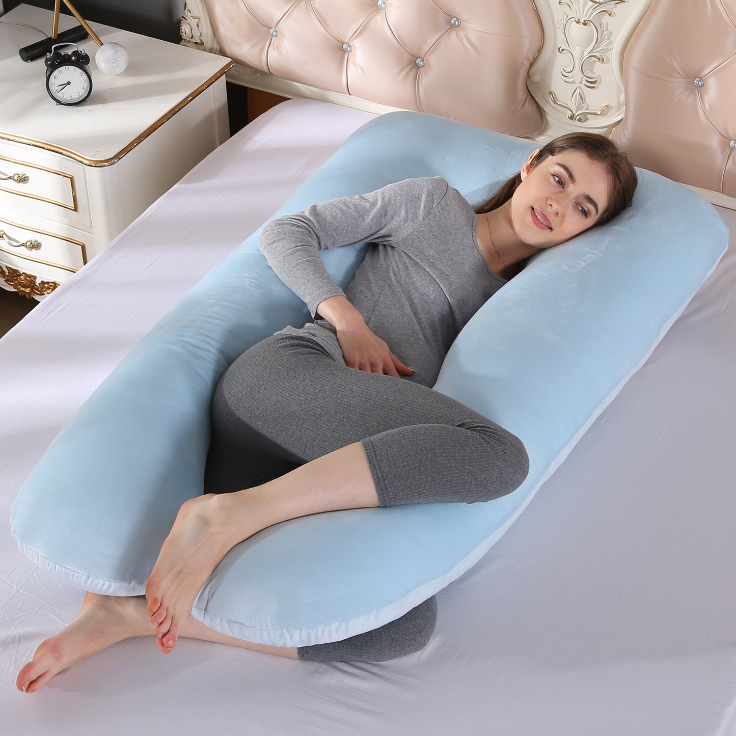 U‑Shaped Body Pillow – Full‑Length Side Sleep Support