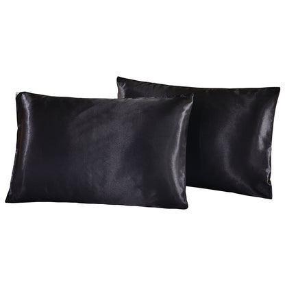 Luxury Solid‑Color Satin Silk Pillowcase – Hotel Collection