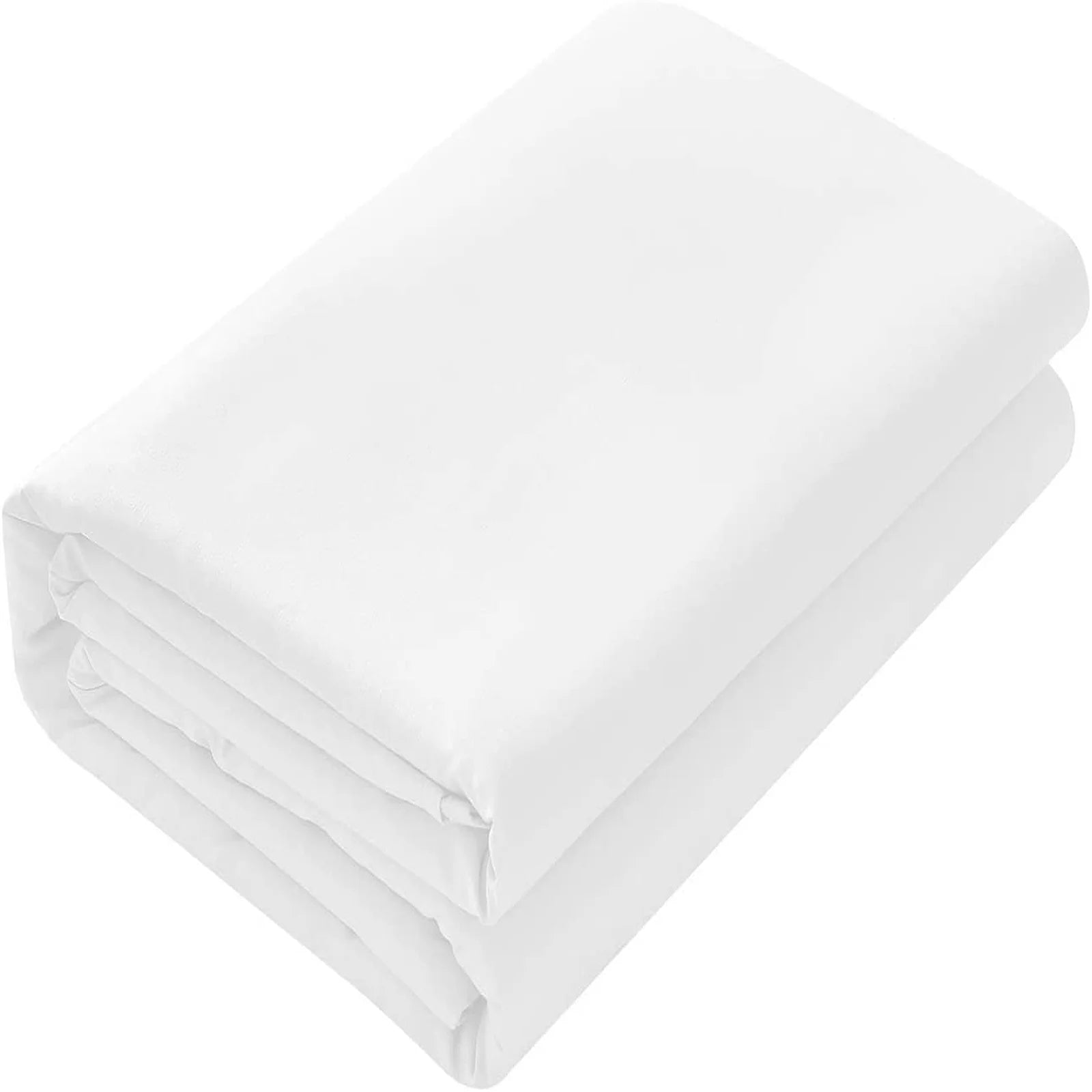 Dazzling 600 TC Pure High Quality Egyptian Cotton Sheets 4 Piece Sheet Set Contain 18 Inch Deep Pocket Fitted Sheet with 360° Elastic Corners All around White Solid Queen Size