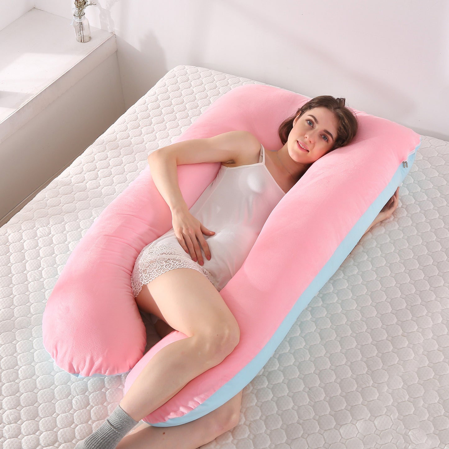 U‑Shaped Body Pillow – Full‑Length Side Sleep Support