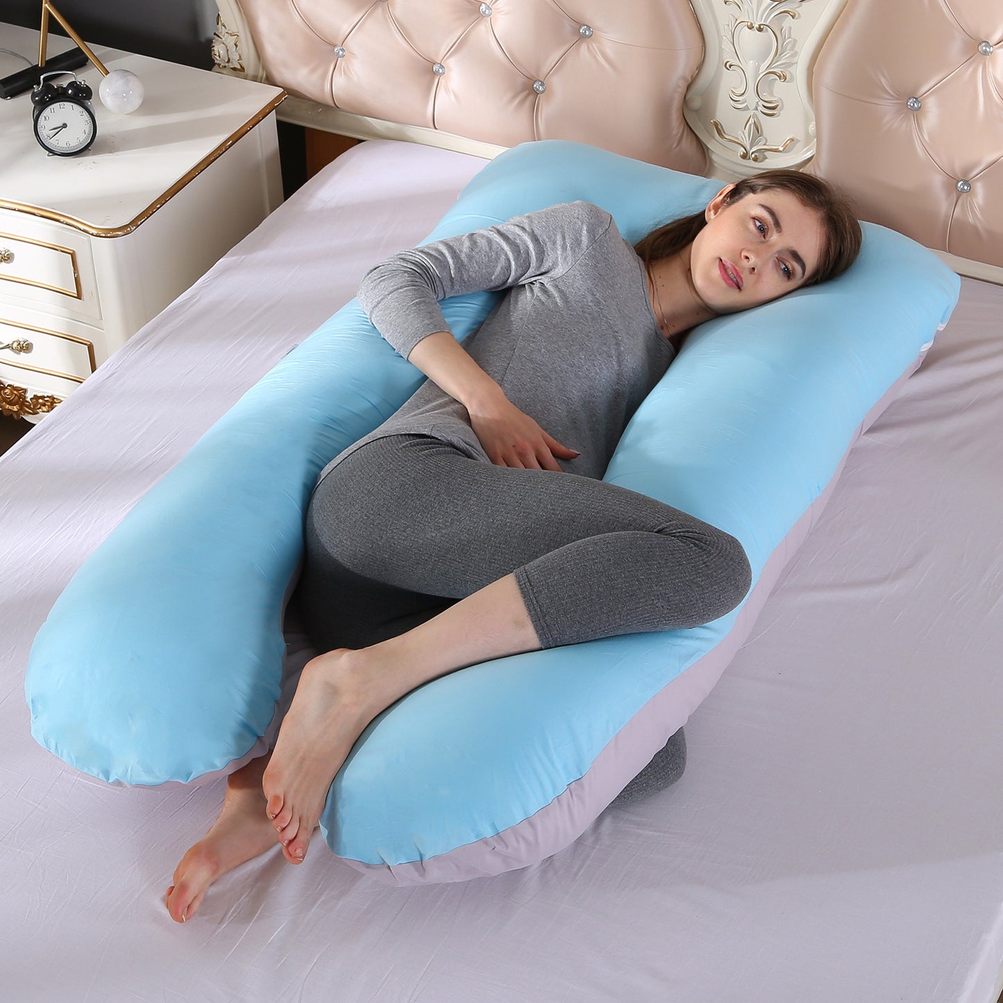 U‑Shaped Body Pillow – Full‑Length Side Sleep Support