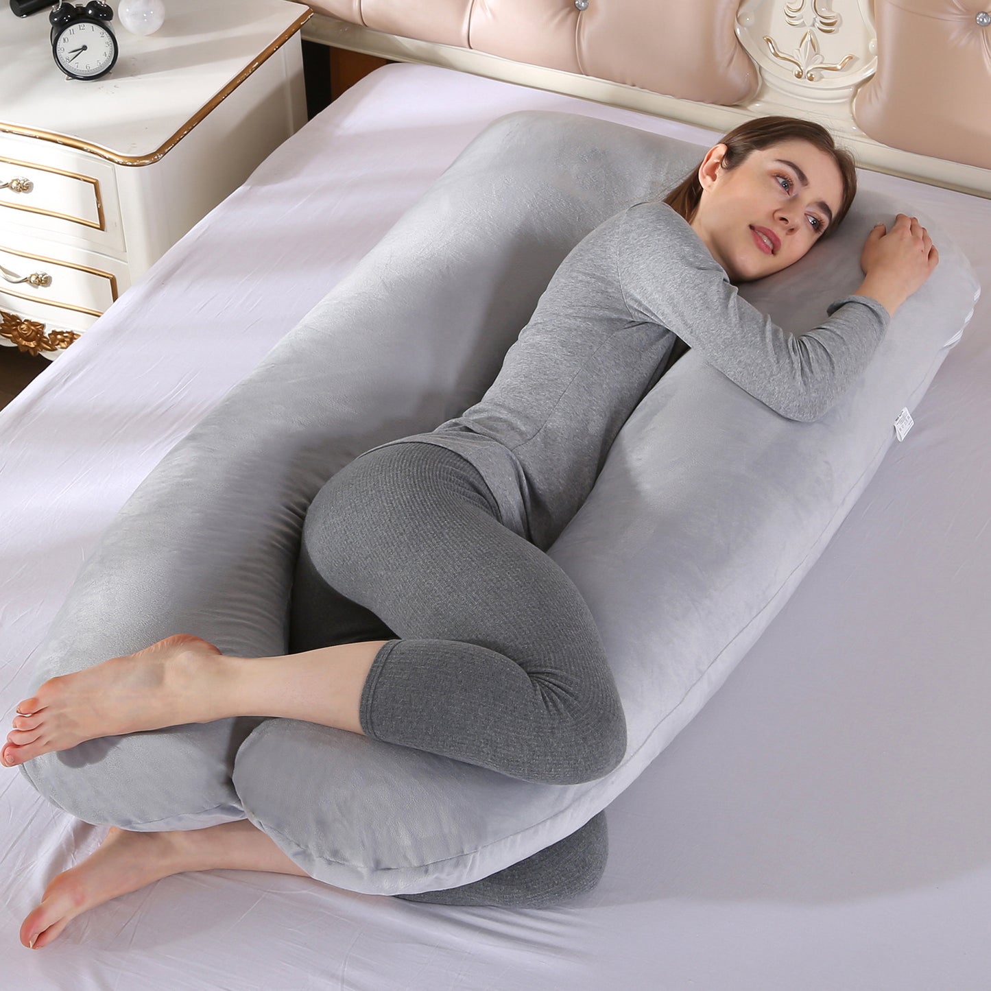U‑Shaped Body Pillow – Full‑Length Side Sleep Support