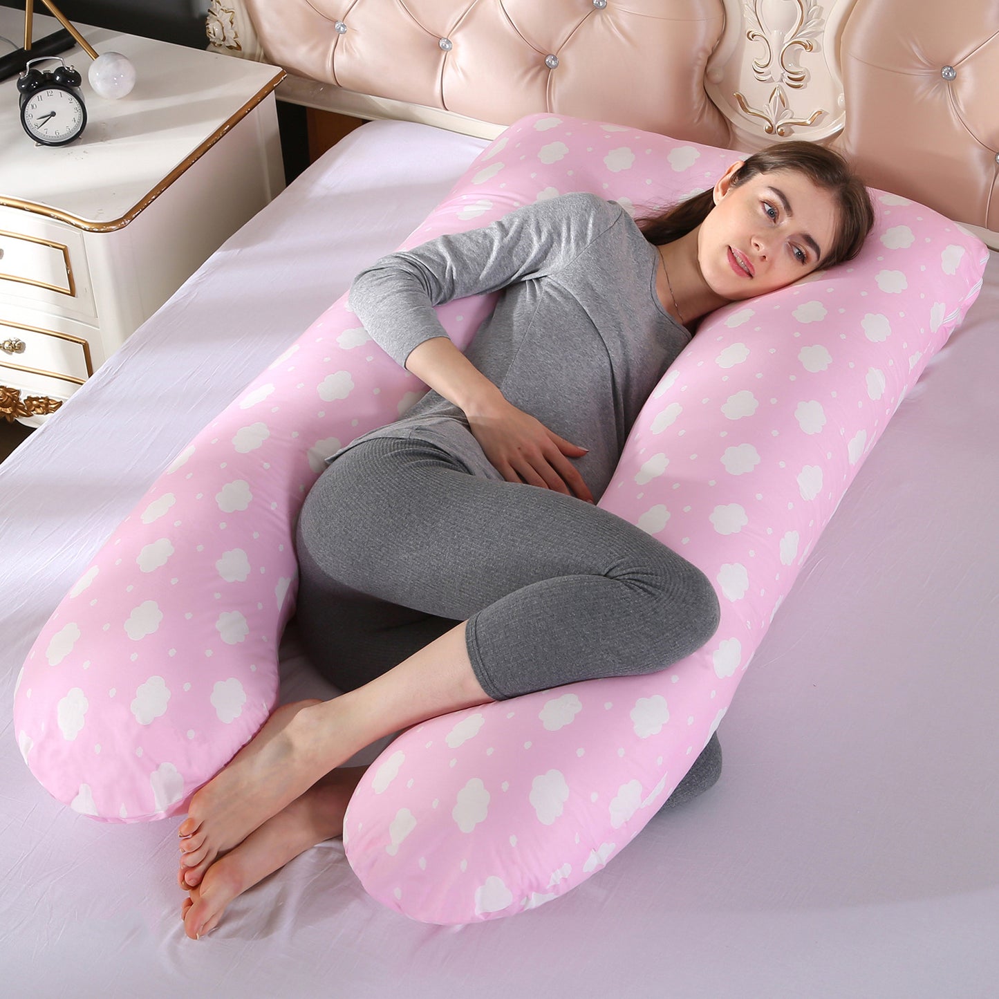 U‑Shaped Body Pillow – Full‑Length Side Sleep Support