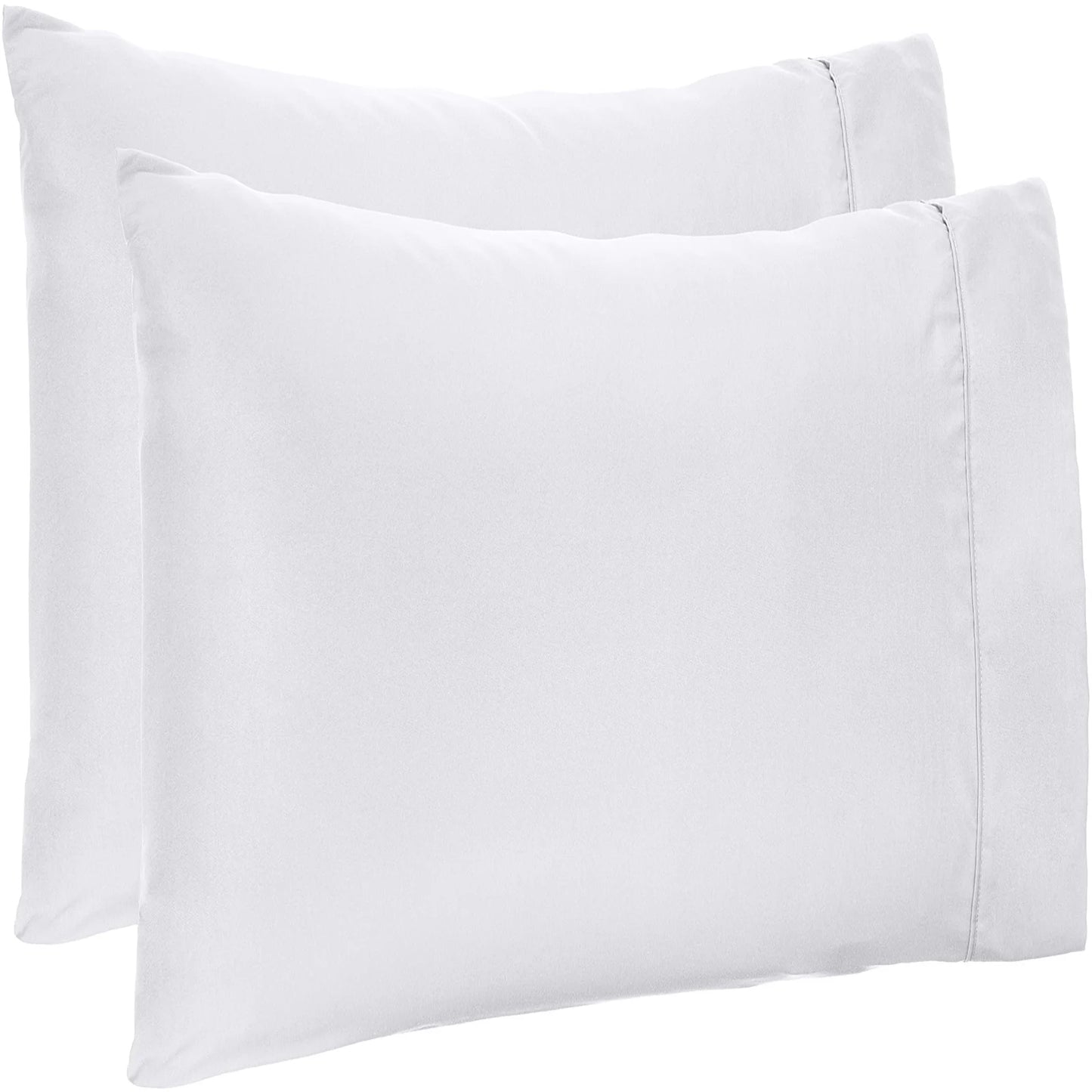 Dazzling 600 TC Pure High Quality Egyptian Cotton Sheets 4 Piece Sheet Set Contain 18 Inch Deep Pocket Fitted Sheet with 360° Elastic Corners All around White Solid Queen Size