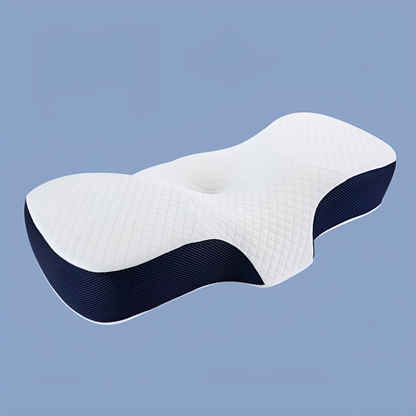 Ergonomic Butterfly Contour Cervical Memory‑Foam Pillow