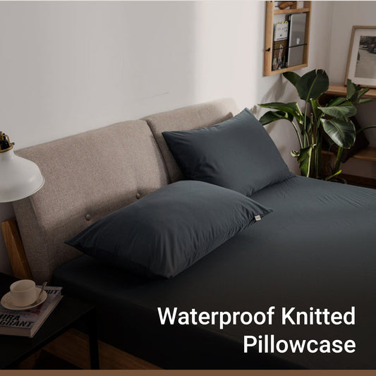 Knitted Waterproof Anti‑Mite Pillowcase – All‑Season Protector