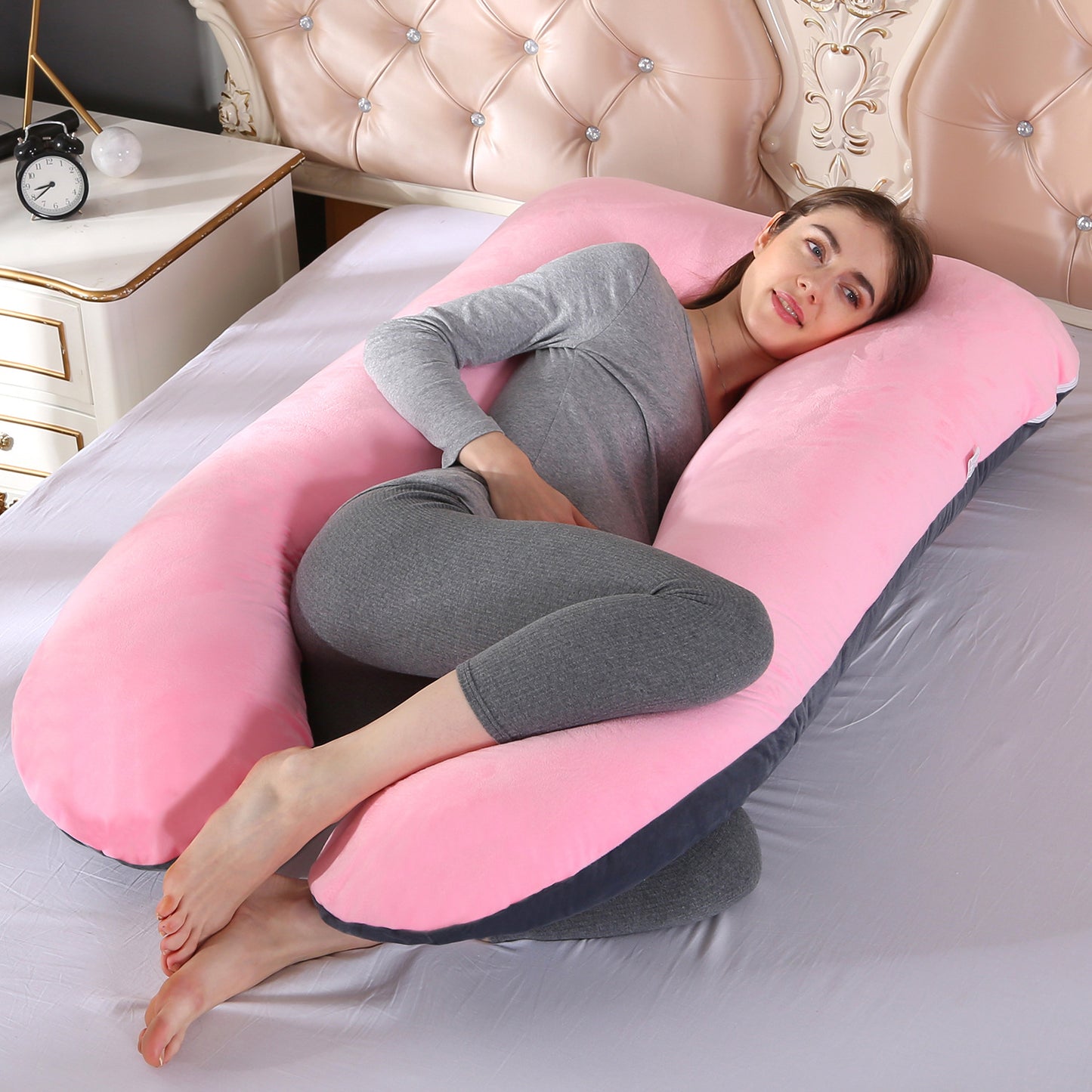 U‑Shaped Body Pillow – Full‑Length Side Sleep Support