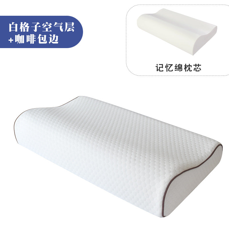 Wave‑Contour Cervical Memory‑Foam Pillow – Neck Relief