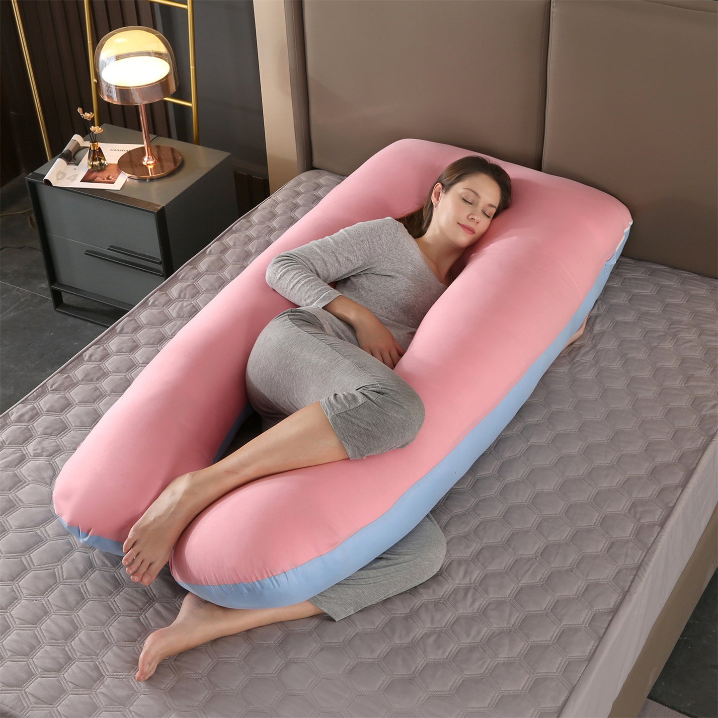 U‑Shaped Body Pillow – Full‑Length Side Sleep Support