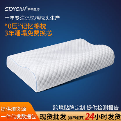 Classic Rectangular Memory‑Foam Pillow – Slow‑Rebound Support