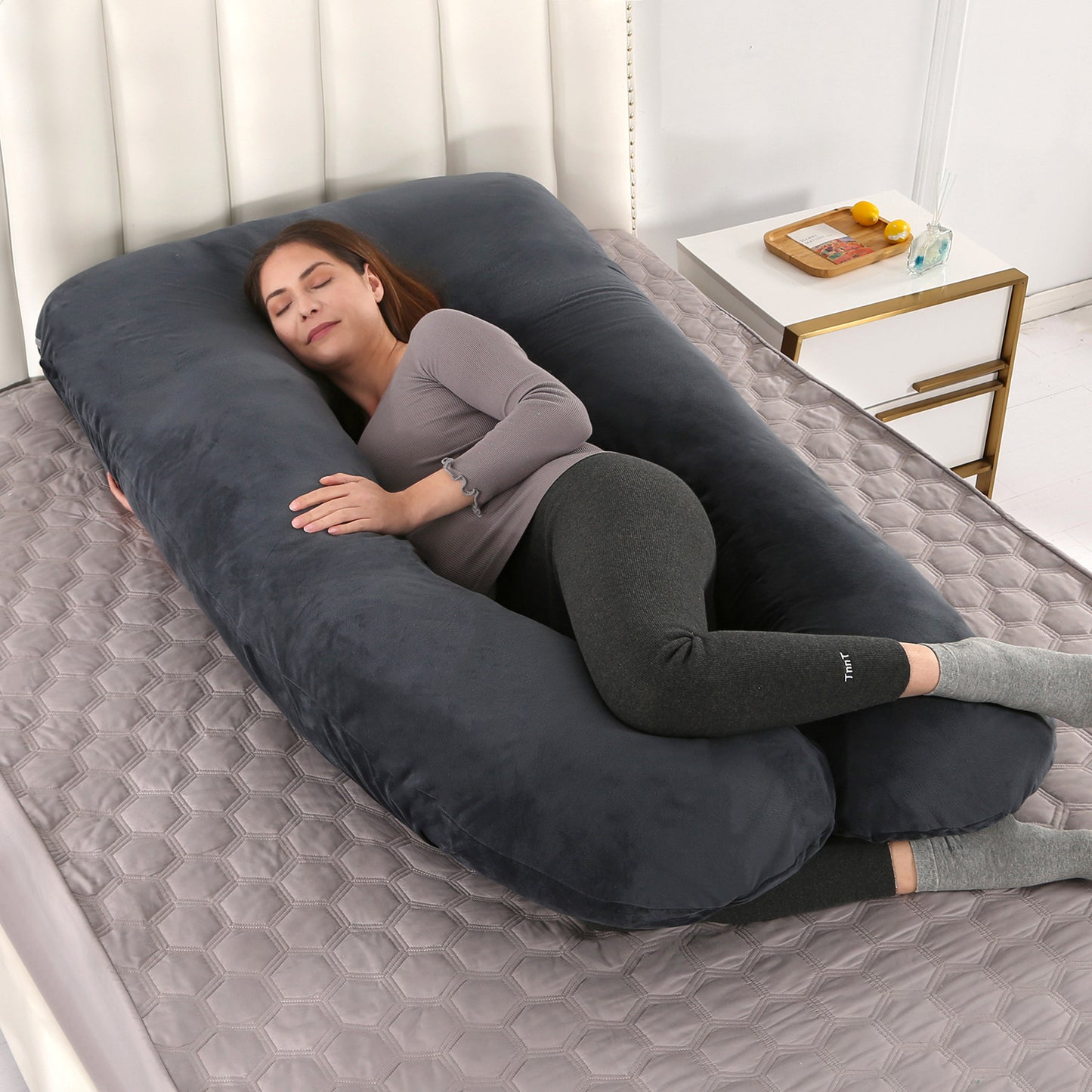 U‑Shaped Body Pillow – Full‑Length Side Sleep Support