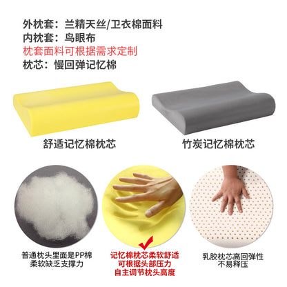 Classic Rectangular Memory‑Foam Pillow – Slow‑Rebound Support
