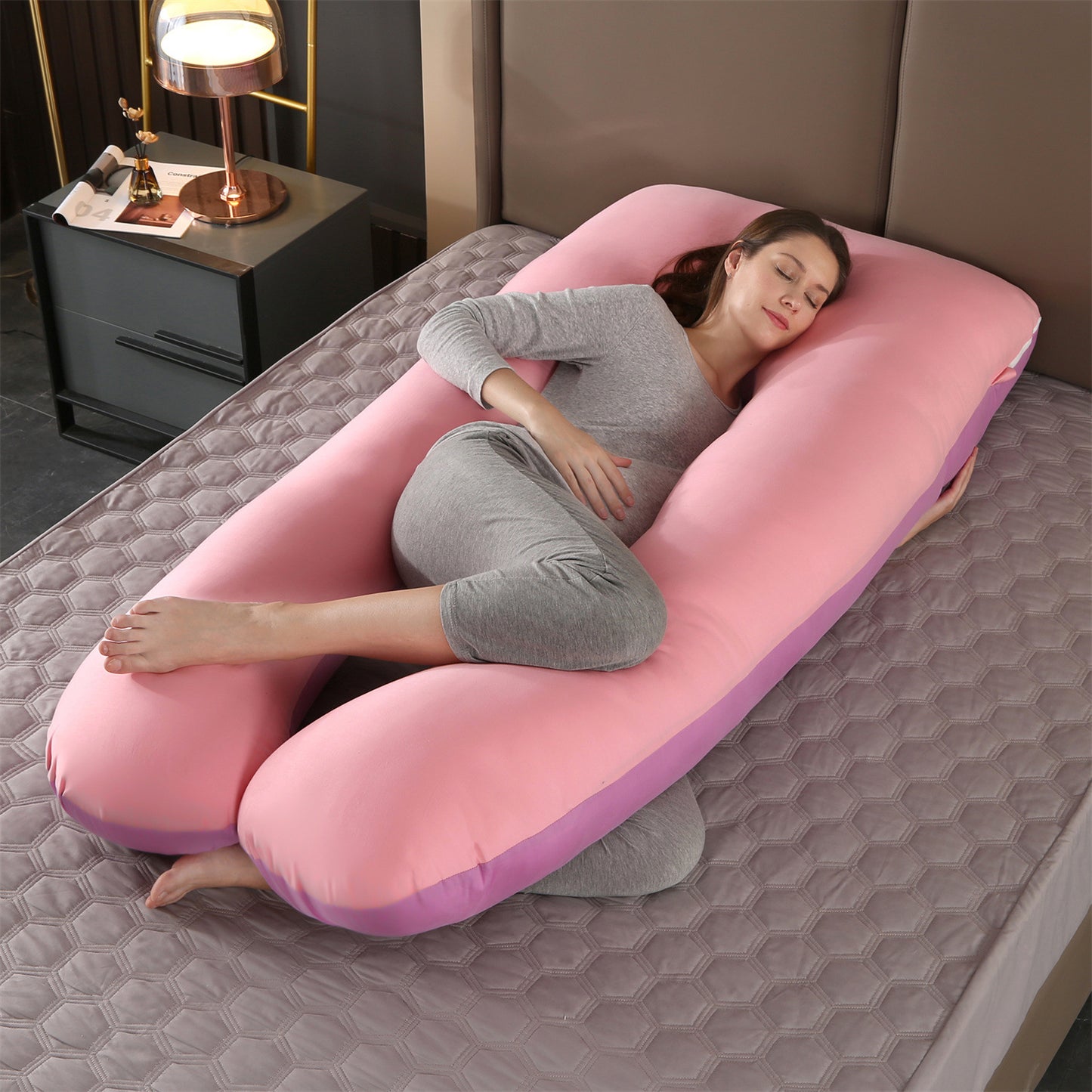U‑Shaped Body Pillow – Full‑Length Side Sleep Support