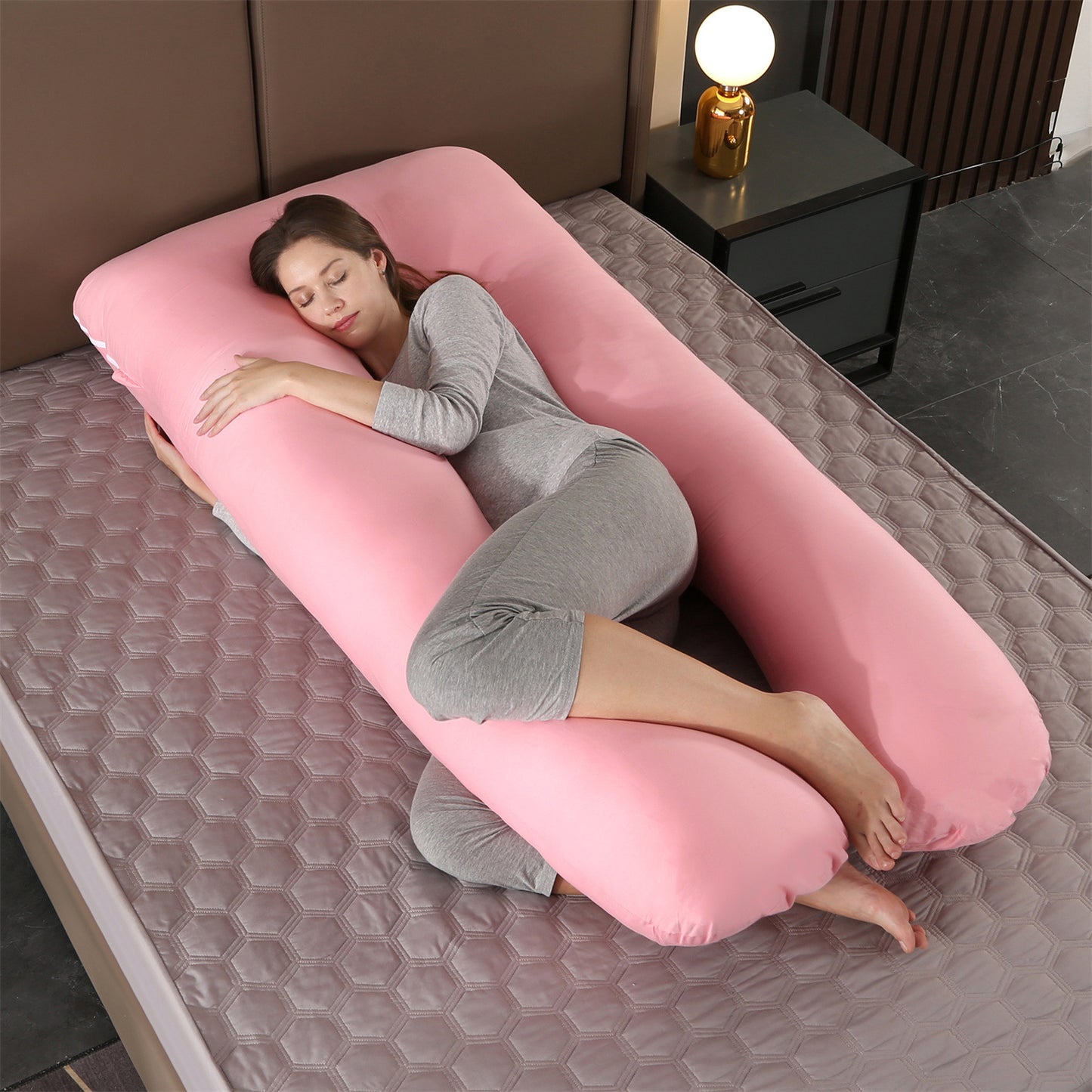 U‑Shaped Body Pillow – Full‑Length Side Sleep Support