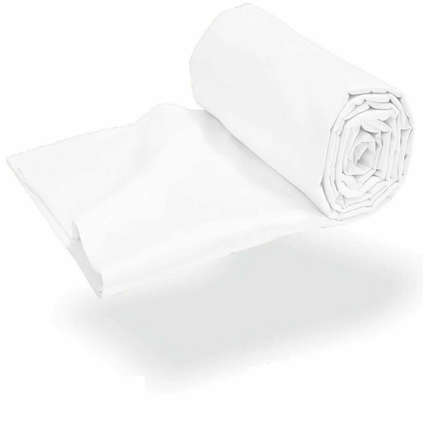 Dazzling 600 TC Pure High Quality Egyptian Cotton Sheets 4 Piece Sheet Set Contain 18 Inch Deep Pocket Fitted Sheet with 360° Elastic Corners All around White Solid Queen Size